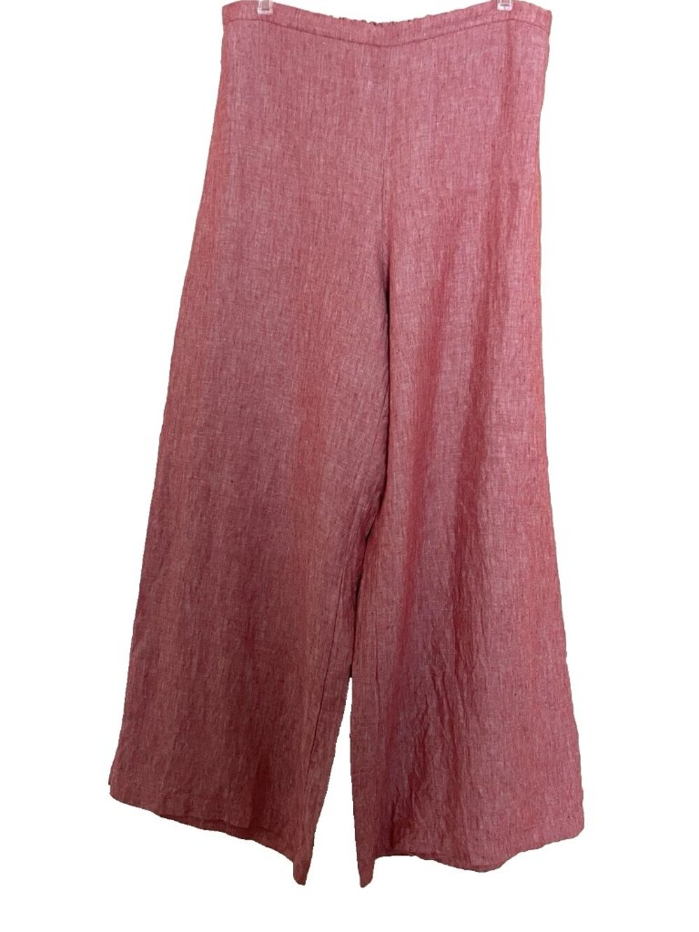 Bryn Walker Linen Wide Leg Pants Size Medium Pull on Lagenlook Coastal Beach